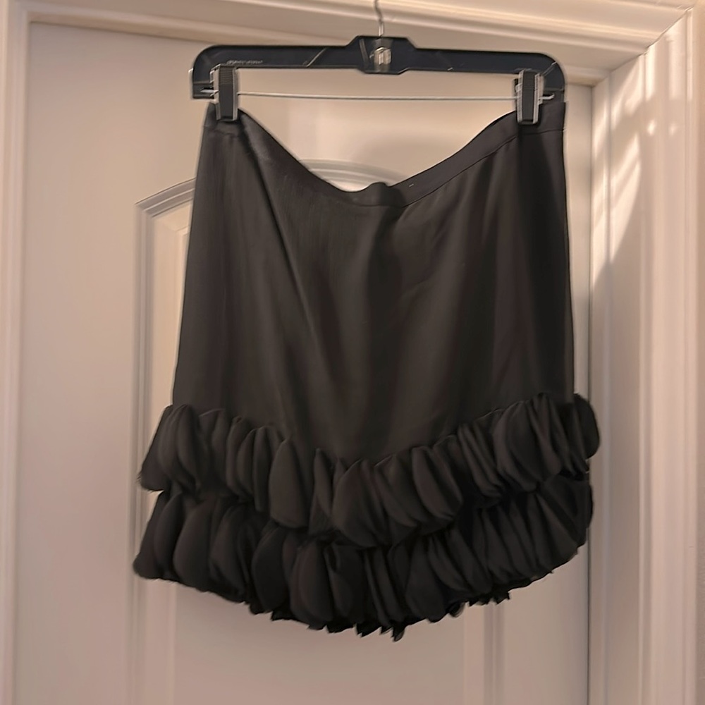 Silk Black Skirt